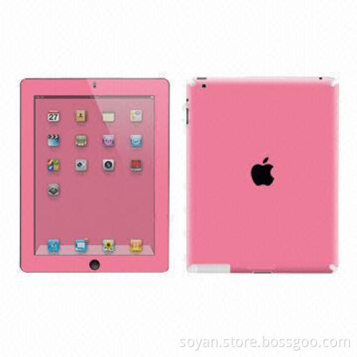 Front and Back Pink Color Screen Protector for iPad, iPad Mini and Mobile Phone